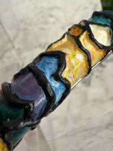 Load image into Gallery viewer, Close-up of Franklin-Christoph’s 03 A.A. Vacaharat Cathedral of Nature with black ridges on a marbled backdrop.