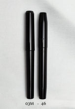 Load image into Gallery viewer, Two Franklin-Christoph 1 F-C Fountain Pens stand vertically on white, with “03M - 46” shown for size comparison.