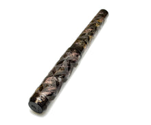 Load image into Gallery viewer, The Franklin-Christoph 03M SCF Artisan Engraved Ancienne fountain pen with gold accents rests on a white background.