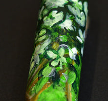 Load image into Gallery viewer, Franklin-Christoph’s 20 A.A. Vacharat - Dreaming of Spring has dreamy white and green brushstrokes on bold black.