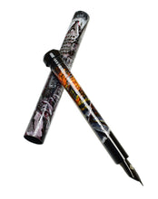 Load image into Gallery viewer, Franklin-Christoph 33 A.A. Vacharat Gothic City pen with an artistic barrel and cap, shown on a white background.