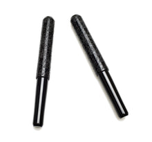 Load image into Gallery viewer, Two Franklin-Christoph Artisan Engraved Model 40s pens with scrollwork caps lie diagonally on a white background.