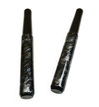 Load image into Gallery viewer, Franklin-Christoph 40M SCF Art Silver-Blue fountain pens with marbled design and tapered caps on white background.