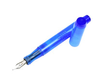 Load image into Gallery viewer, A Franklin-Christoph Model 45 Cor - Maya Kyanite pen is shown uncapped beside its cap on a white background.