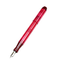 Load image into Gallery viewer, A Franklin-Christoph Model 45 Cor - Ruby Maroon Fountain Pen rests diagonally on a white background.