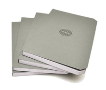 Load image into Gallery viewer, Set of four Franklin-Christoph 5.3 Greybook Pocket Refills, gray, Celtic cover, 90 GSM fountain pen friendly pages.