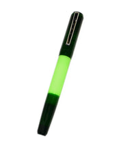 Load image into Gallery viewer, Franklin-Christoph Model 55 Pentium Fountain Pen in Emerald Lime with metal clip, shown on a white background.
