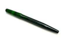 Load image into Gallery viewer, The Franklin-Christoph Model 66 Septagonal Fountain Pen in emerald is displayed on a white background.