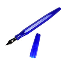 Load image into Gallery viewer, A Franklin-Christoph Model 66 Septagonal Fountain Pen in Kyanite with its cap removed and set beside it.