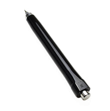 Load image into Gallery viewer, Franklin-Christoph Model 91 Graphis Black AL mechanical pencil with shiny silver tip and end cap on white background.