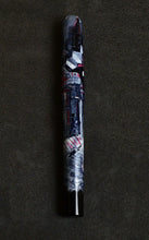 Load image into Gallery viewer, Franklin-Christoph 03M A. A. Vacharat - City Gothic 1: Gothic pen with painted cityscape on a textured dark barrel.