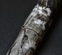 Load image into Gallery viewer, Close-up of Franklin-Christoph 03M A.A. Vacharat Flowers on Snow pen with unique greyscale flowers on a textured surface.