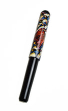 Load image into Gallery viewer, Franklin-Christoph 40M - A.A. Vacharat Pesto Penguin: black pen with penguin &amp; leaf cap, inspired by Sea Life Melbourne.