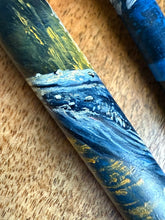 Load image into Gallery viewer, Close-up of the Franklin-Christoph 33 A.A. Vacharat Moby Whale, its marbling evoking whales and oceanic art.
