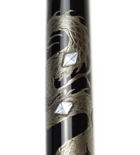 Load image into Gallery viewer, Franklin-Christoph Model 66 Diamondback Dragon LE FP: black body, maki-e, silver dragon, and mother of pearl diamond inlays.