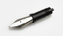 Load image into Gallery viewer, Franklin-Christoph #6 steel nib unit with black grip, shown on a white background.