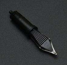 Load image into Gallery viewer, The Franklin-Christoph #6 Nib Unit features gold accents and rests on a dark surface, highlighting its elegance.