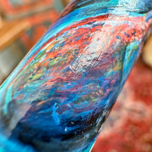Load image into Gallery viewer, Close-up of Franklin-Christoph Model 46 A.A. Vacharat - Kraken Fountain Pen. It has colorful, abstract brushstrokes like a vivid octopus swirl.