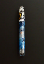 Load image into Gallery viewer, Franklin-Christoph 46 - A.A. Vacharat The Ice Fisher acrylic pen with ocean and bird motifs on black.
