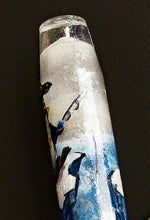Load image into Gallery viewer, Close-up of Franklin-Christoph 46 - A.A. Vacharat - The Ice Fisher, acrylic pen with icy landscape detail.