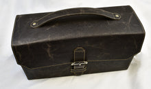 Load image into Gallery viewer, Franklin-Christoph’s Christoph 48 Pen Case: dark brown napa leather briefcase, holds 48 pens, stylish for any desk.