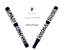 Load image into Gallery viewer, Two Franklin-Christoph Model 03M Onde d’Acqua di Christoph FPs in black and white, V-shaped on a white background.