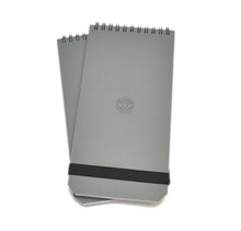 Load image into Gallery viewer, Two Franklin-Christoph Reporter Greypads stacked; black band on the bottom pad. White background.
