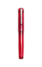 Load image into Gallery viewer, pocket 20 fountain pen in ruby acrylic, capped with clip