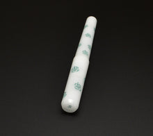 Load image into Gallery viewer, Franklin-Christoph Model 03M 4 Leaf in the Snow pen, diagonal on a solid black background.