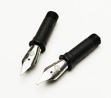 Load image into Gallery viewer, Two Franklin-Christoph #5 Nib Units with black holders are arranged gracefully on a white background.