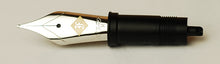 Load image into Gallery viewer, Franklin-Christoph #6 Nib Unit, silver with black base, side view on plain background.