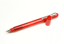 Load image into Gallery viewer, Franklin-Christoph Model 25 Eclipse Fountain Pen in Venetian Red, cap nearby on white—an eye-catching special edition.