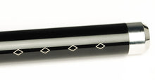 Load image into Gallery viewer, A close-up of a Franklin-Christoph Model 28 Ballpoint in Rustic Navy, featuring silver accents and a metal end cap.