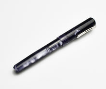 Load image into Gallery viewer, A closed Franklin-Christoph Model 31 Omnis Black Smoke fountain pen with silver clip, isolated on white.