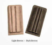 Load image into Gallery viewer, Two Franklin-Christoph Pen Case Inserts for 3 pens each are shown side by side on a white background.