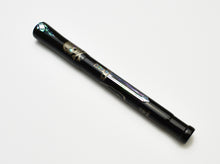 Load image into Gallery viewer, Franklin-Christoph Model 50 Outer Banks LE fountain pen in black with iridescent accents, on a white background.