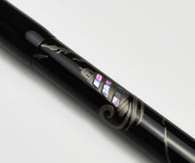 Load image into Gallery viewer, Franklin-Christoph Model 50 Outer Banks LE: black fountain pen, silver accents, shipwreck-inspired, white background.