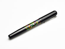 Load image into Gallery viewer, Franklin-Christoph Model 55 Pentium Black Cathedral, acrylic barrel, #5 nib, shown on white background.