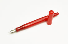 Load image into Gallery viewer, Franklin-Christoph Model 65 Stabilis Fountain Pen in Venetian Red, uncapped with a shiny finish on white background.