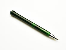 Load image into Gallery viewer, A Franklin-Christoph Model 90 Artium Pencil - Emerald and Gemstone SE rests on a white background.
