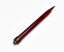 Load image into Gallery viewer, Franklin-Christoph Model 90 Artium Pencil in Sweet Maroon Vintage Green, placed diagonally on a white background.