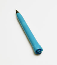 Load image into Gallery viewer, The Franklin-Christoph Model 90 Artium Pencil - Sky Blue &amp; Orchid Blue SE on a plain white background.
