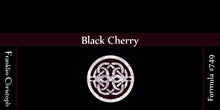 Load image into Gallery viewer, Franklin-Christoph Bottled Ink label: silver Celtic knot, Formula #749 text, on black for Black Cherry.