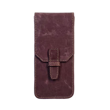 Load image into Gallery viewer, Franklin-Christoph New Penvelope 3 NWF: vegan leather case with flap, visible stitching, and removable pen slots.