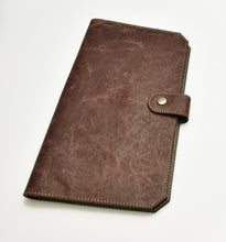 Load image into Gallery viewer, Franklin-Christoph ETN - Cranberry wallet with snap closure, ideal for executive notebooks or bamboo refill paper.