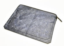 Load image into Gallery viewer, The Franklin-Christoph Gear Bag is a gray, textured pouch with outer pockets, shown flat on a white background.