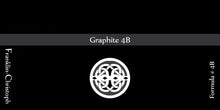 Load image into Gallery viewer, Franklin-Christoph Bottled Ink label for Graphite 4B shows a white Celtic knot on black—perfect for glass ink bottles.