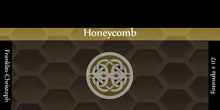 Load image into Gallery viewer, Franklin-Christoph Bottled Ink label for glass bottles, with golden honeycomb pattern and brand logo.