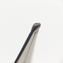 Load image into Gallery viewer, Close-up of a Franklin-Christoph #6 Nib - Architect Hybrid Bacas Grind tip against an off-white background.