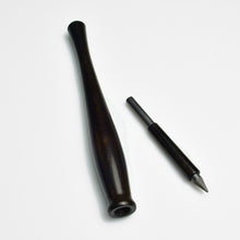 Load image into Gallery viewer, The Franklin-Christoph Model 60 Lead Holder in ebony wood, taken apart into two pieces on a white background.